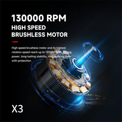 Powerful Turbo Fan,High-Speed 130,000 RPM,3 Adjustable Speed Type-C Rechargeable Clear for Car, Computer, Keyboard, Lens