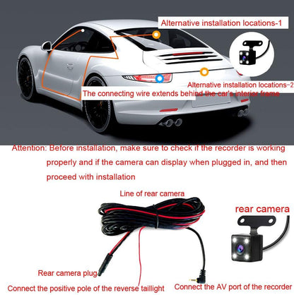 1080P 3 Channel Dash Camera for Car Front and Rear Inside Dashcam Car Video Recorder,170°Wide Angle Vehicle Cam,WDR,G-Sensor,2’’ IPS Screen,Loop Recording,Night Vision(3Channel Dash Cam With 32G Card)